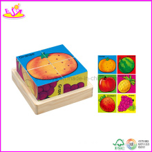 2014 Hot Selling Wooden Block Cubic Puzzle for Kids with Cheapest Price Factory W14f019